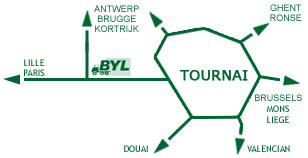 Map of Tournai